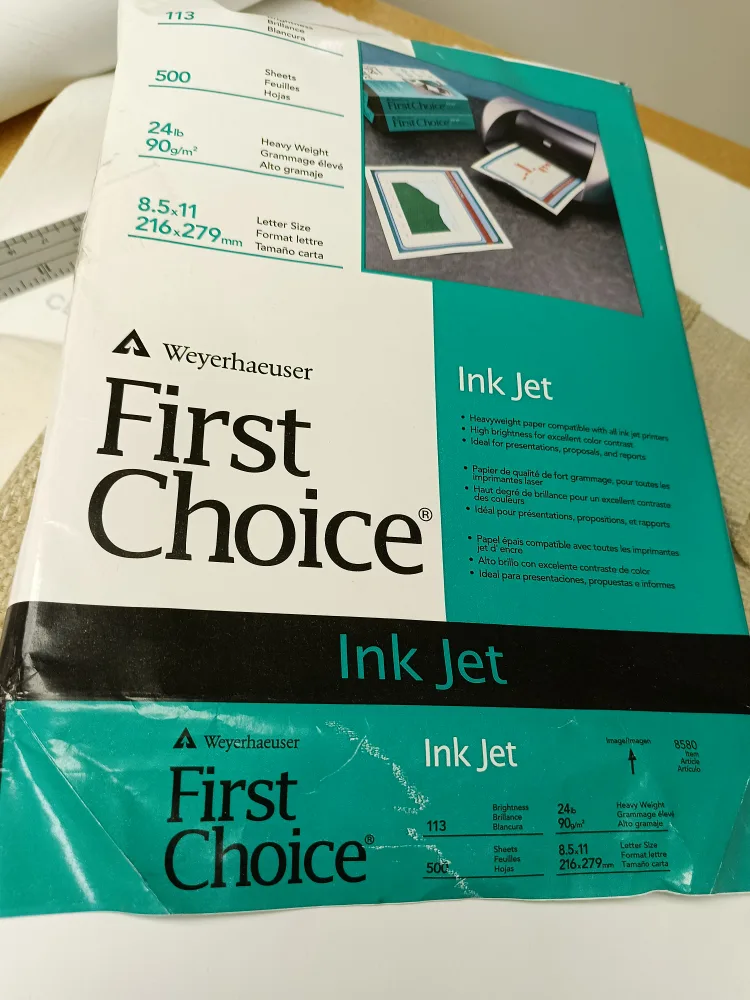 First Choice Ink Jet heavyweight paper 8.5x11 inch thumbnail
