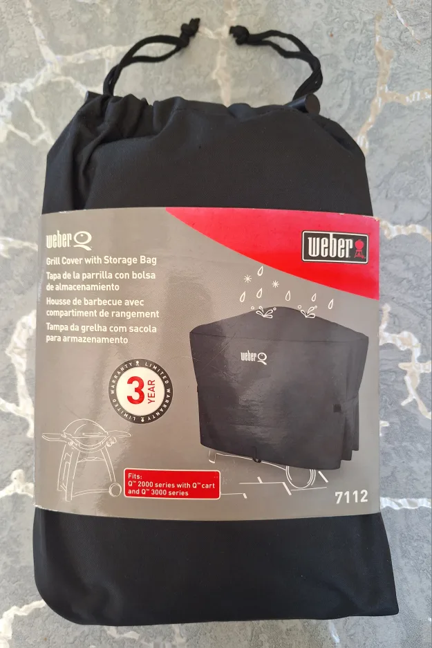 New Weber Premium Grill Cover for Q 2000/3000 Series 7112 image indicator(5)