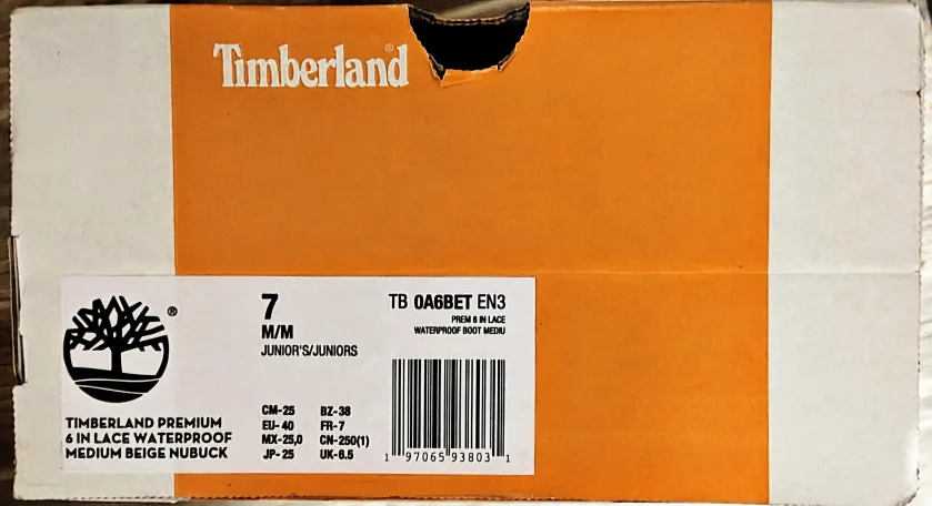 Timberland Premium 6in Waterproof Boots - Size 7 Junior image indicator(5)