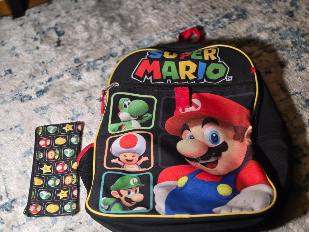Kids Super Mario Backpack and pencil case thumbnail