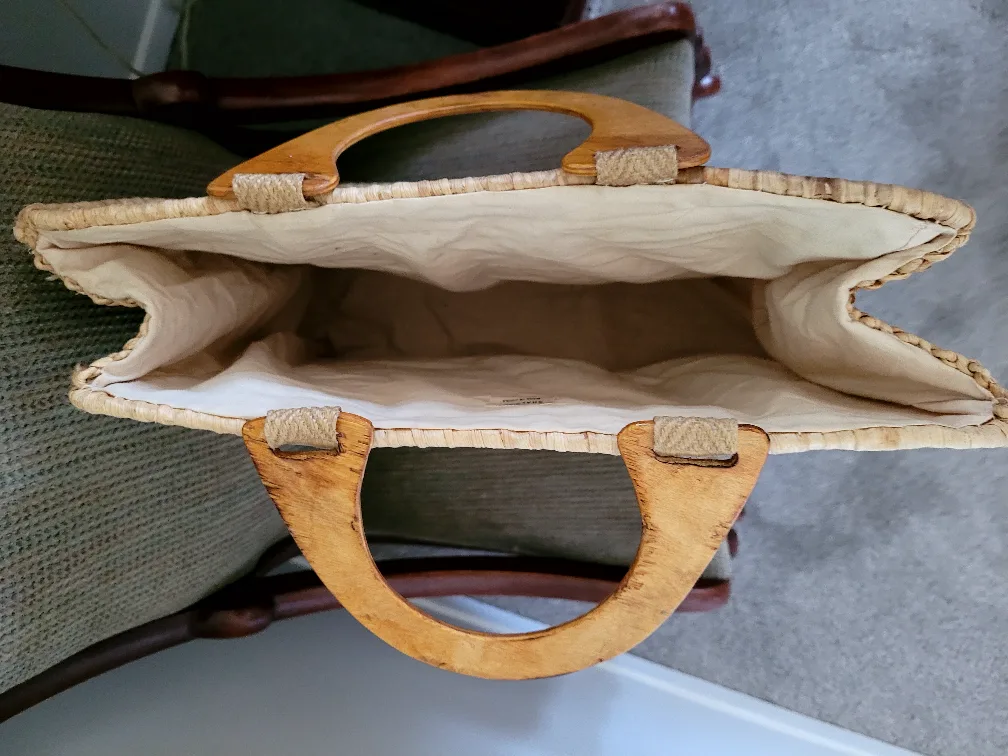 1960's Vintage Straw Bag image indicator(6)