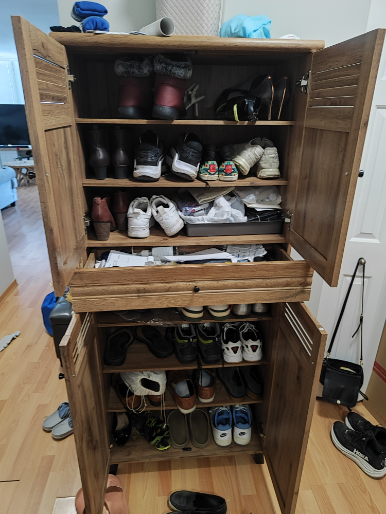 Wooden Shoe Cabinet - photo 3