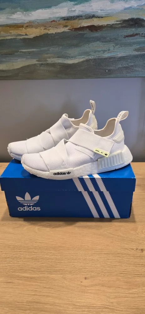 Adidas NMD_R1 Womens White Shoes with Box Size 7 thumbnail