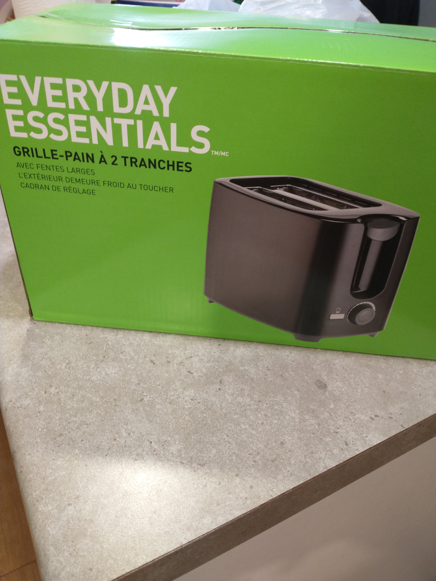 Everyday Essentials 2-Slice Toaster - Black