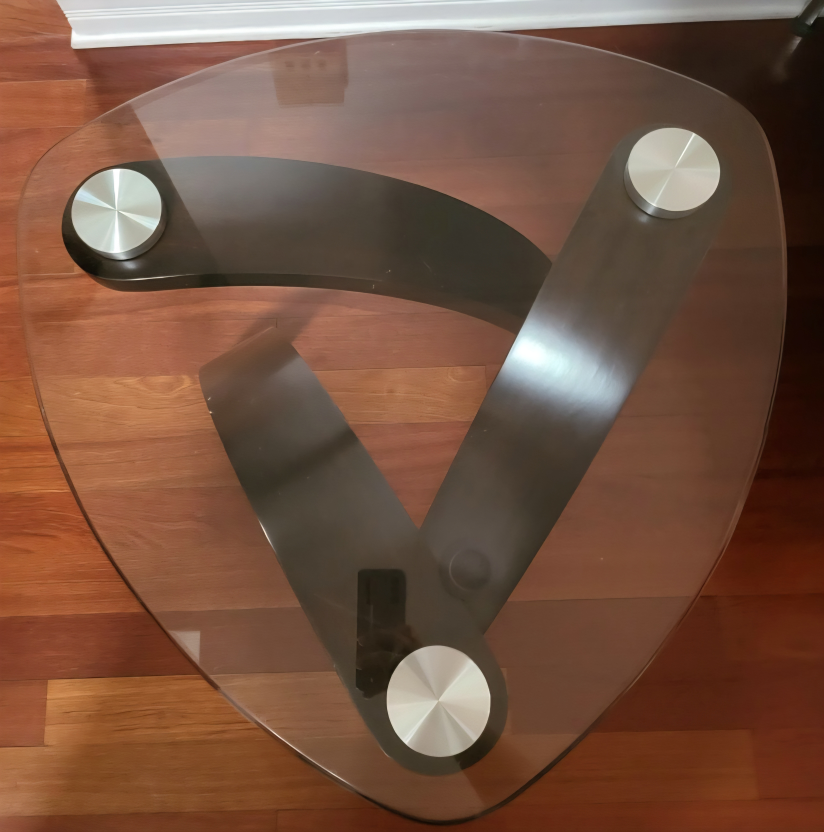 Glass Top Triangle table - photo 4