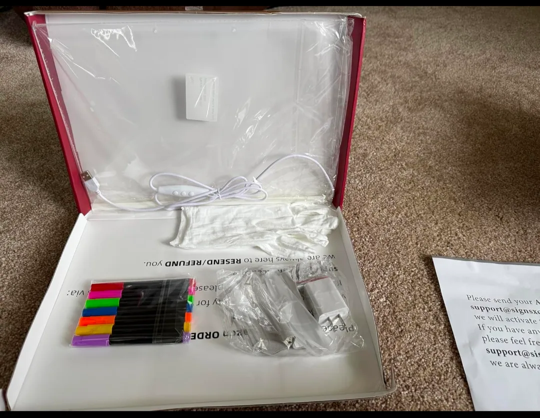 LED Writing Board 13.7" x 10" image indicator(5)