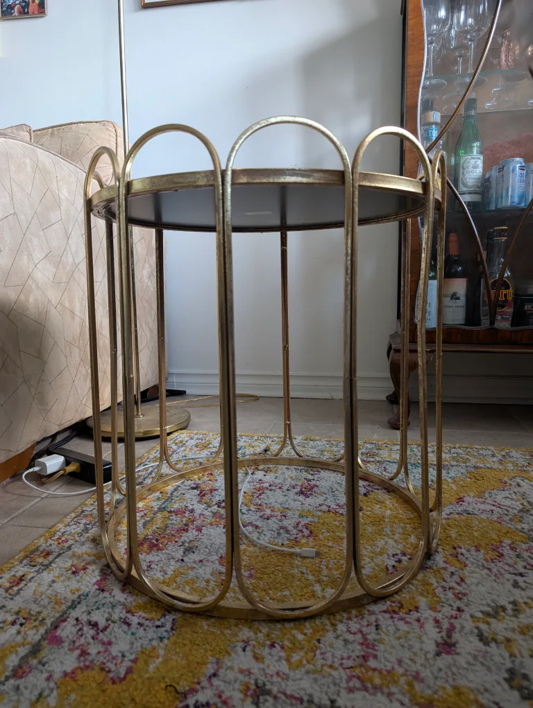 Gold Metal Accent Table image indicator(2)