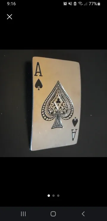 Ace of Spades Belt Buckle thumbnail