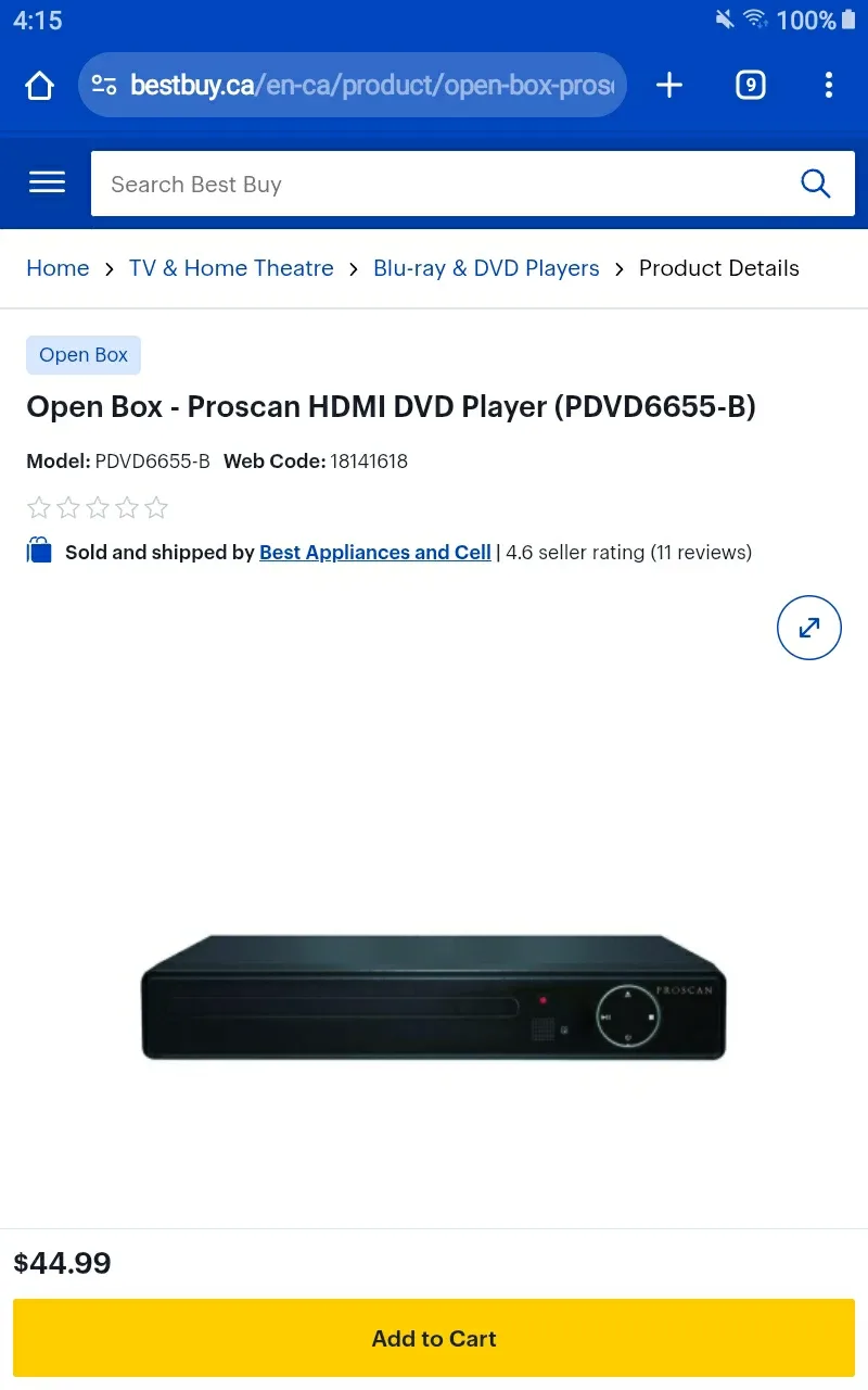 ➡️ DVD Player 📀 Retails $45+Tx - Sm Compact Sz 📀 image indicator(3)
