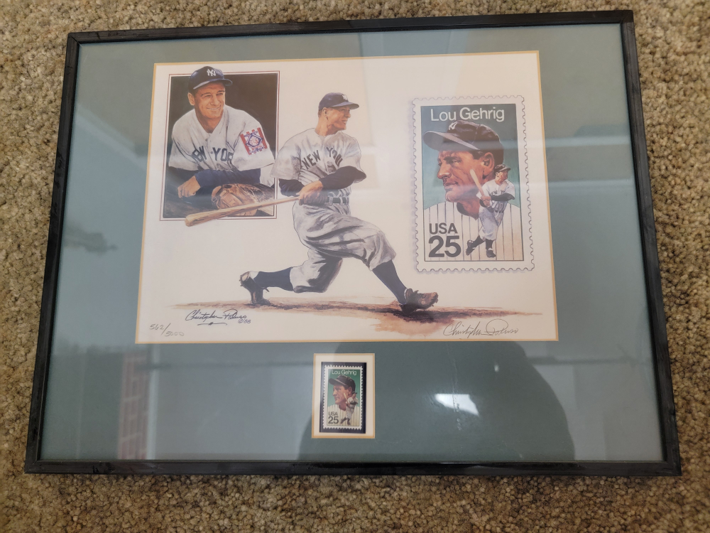 1988 Painting “ Lou Gehrig” Numbered 562/5000