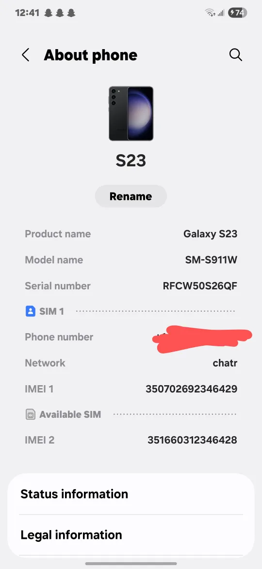Samsung S23 image indicator(2)