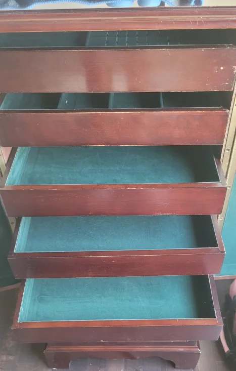 Jewelry Armoire - Brown Wood image indicator(4)