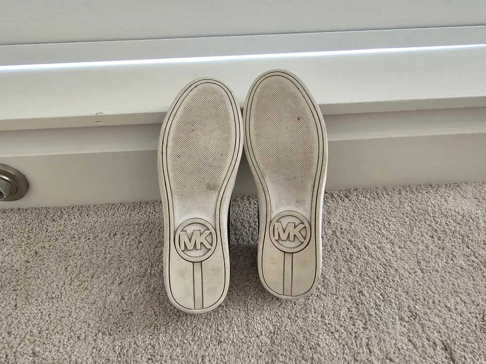Michael Kors Black Slip-On Sneakers Size 5 image indicator(4)
