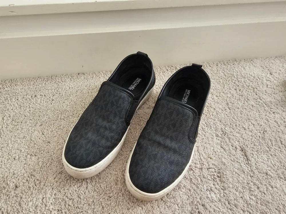 Michael Kors Black Slip-On Sneakers Size 5 image indicator(5)