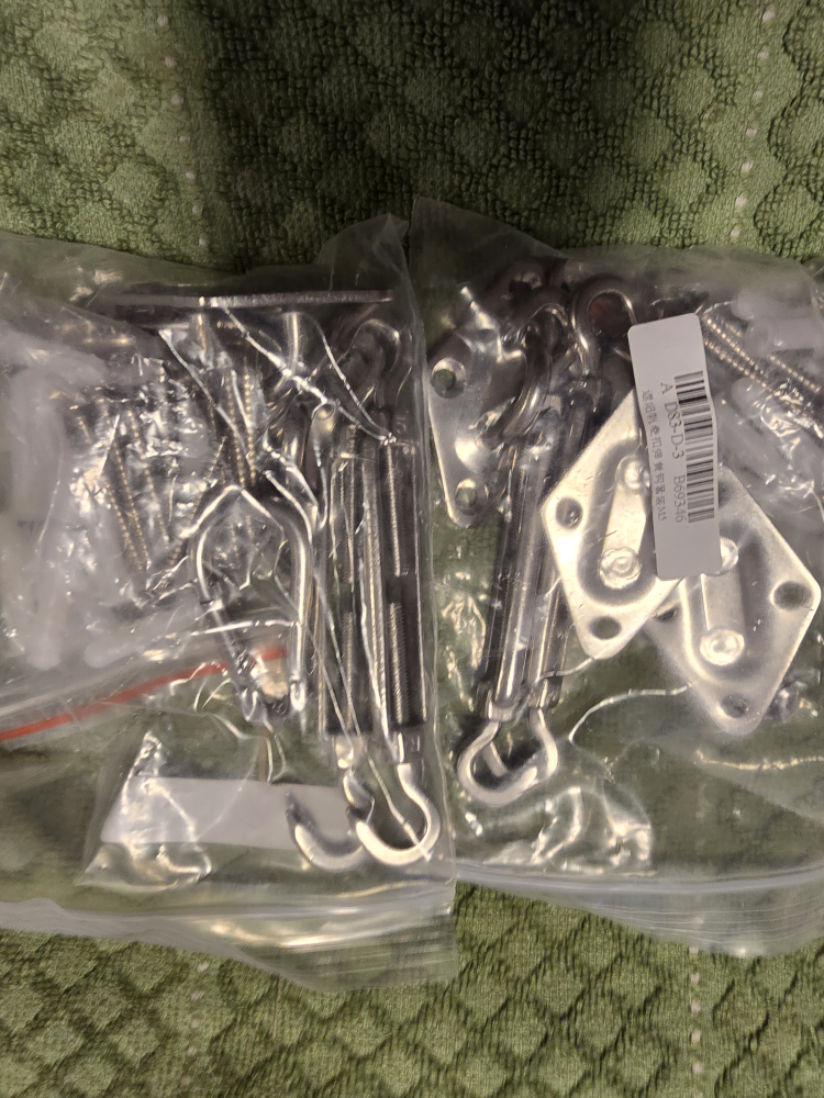 Sail Shade Hardware Kit