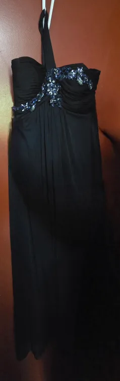 navy Formal Dress with Embellishments thumbnail