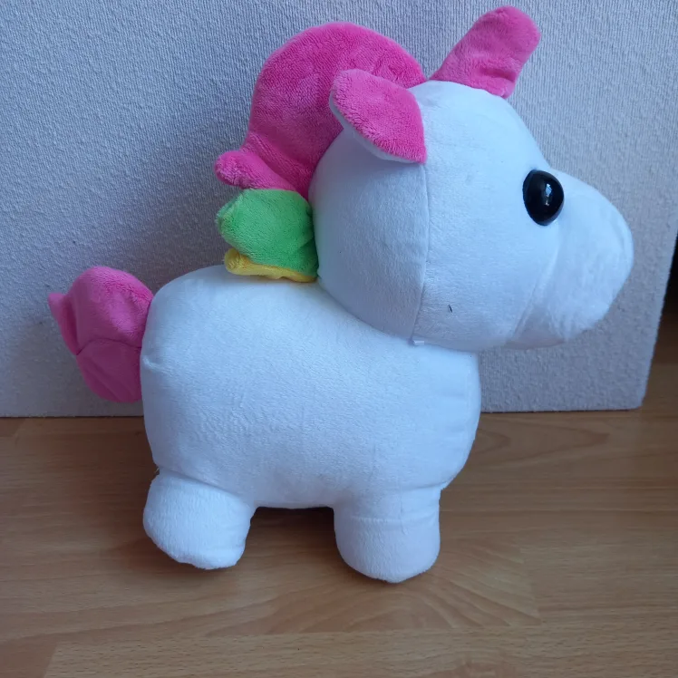 Unicorn Plush Toy - White & Pink thumbnail