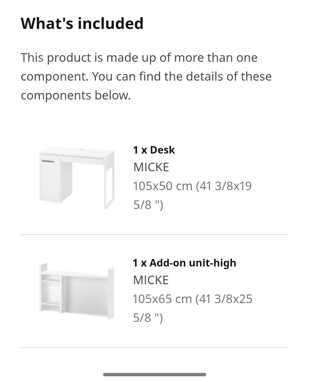 IKEA MICKE White Desk with Hutch - photo 3