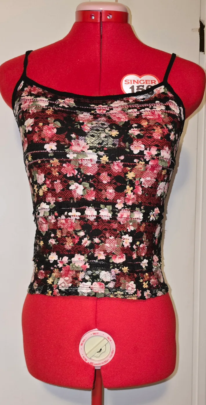 Floral & Lace Cami Top thumbnail