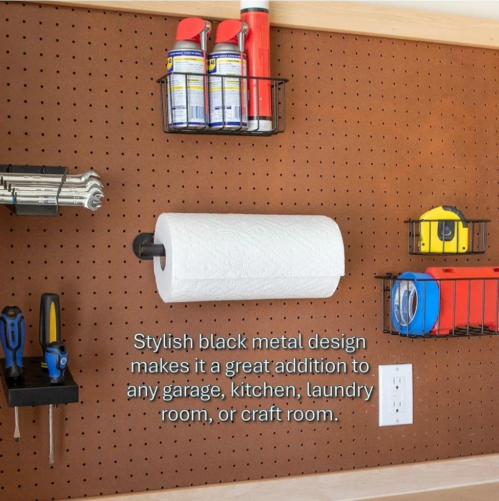 Black Metal Paper Towel Holder image indicator(3)