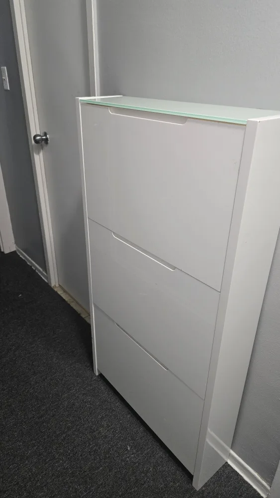 White Shoe Storage Cabinet thumbnail