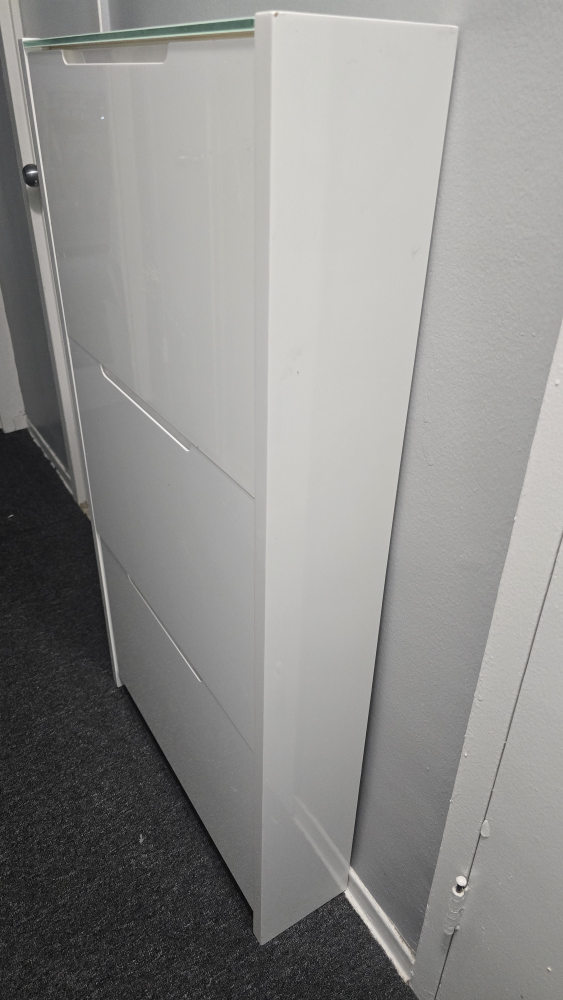 White Shoe Storage Cabinet - photo 4