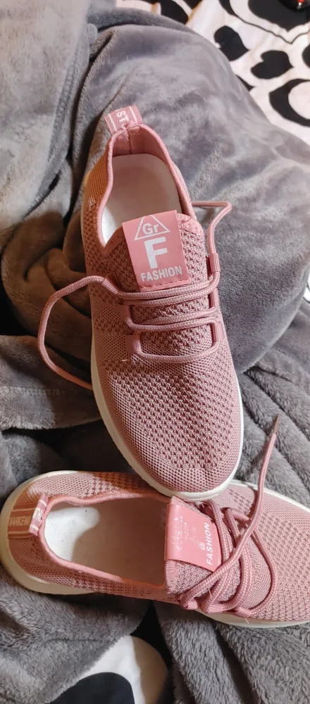 Pink Fashion Sneakers, Size 7 thumbnail