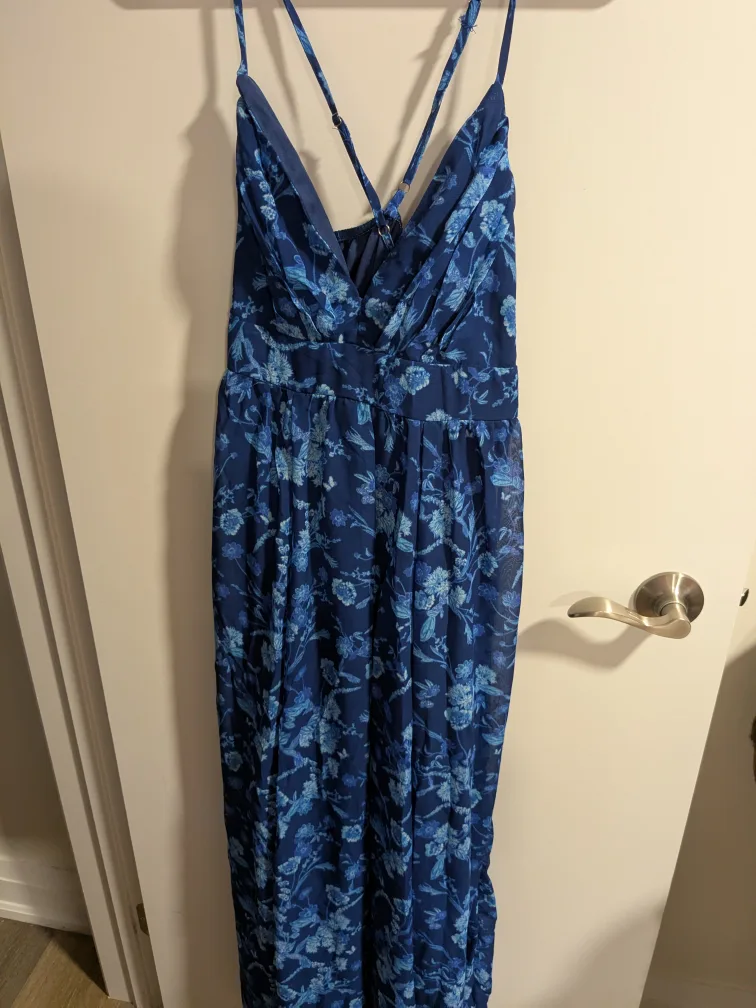 Floral Maxi Dress - Blue thumbnail
