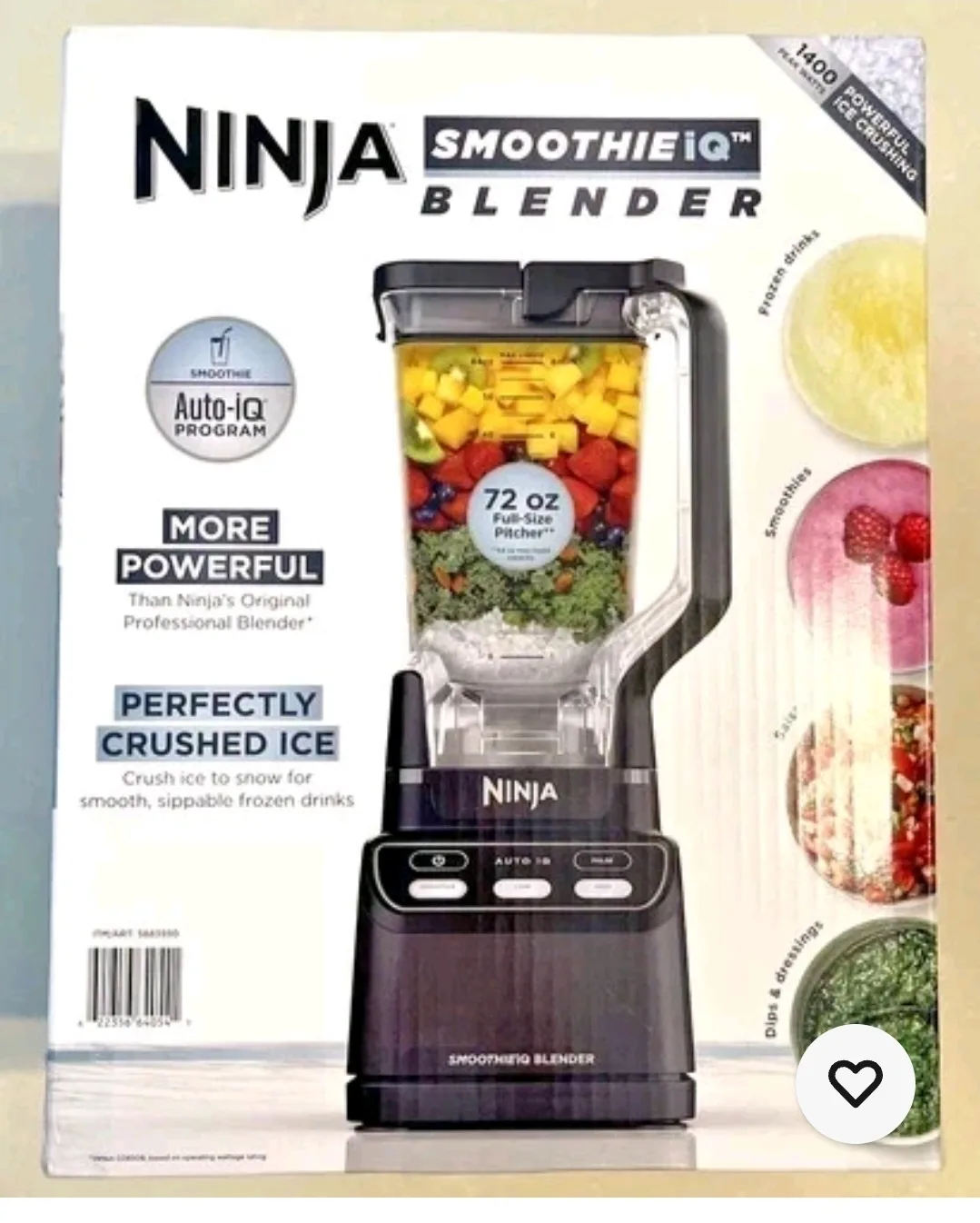 Ninja Smoothie iQ 72oz 1400 watt Blender thumbnail