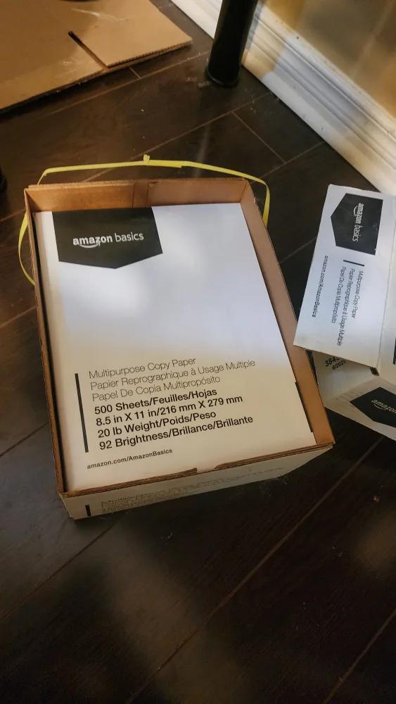 Amazon Basics Multipurpose Copy Paper - 1000 Sheets thumbnail