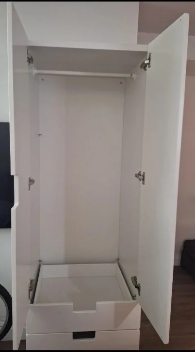 White Wardrobe with Drawers image indicator(3)