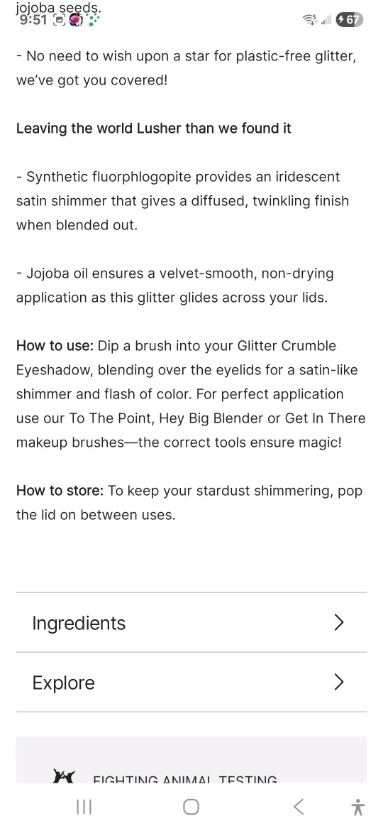 Lush New Moon Glitter Crumble Eyeshadow - 4g image indicator(3)