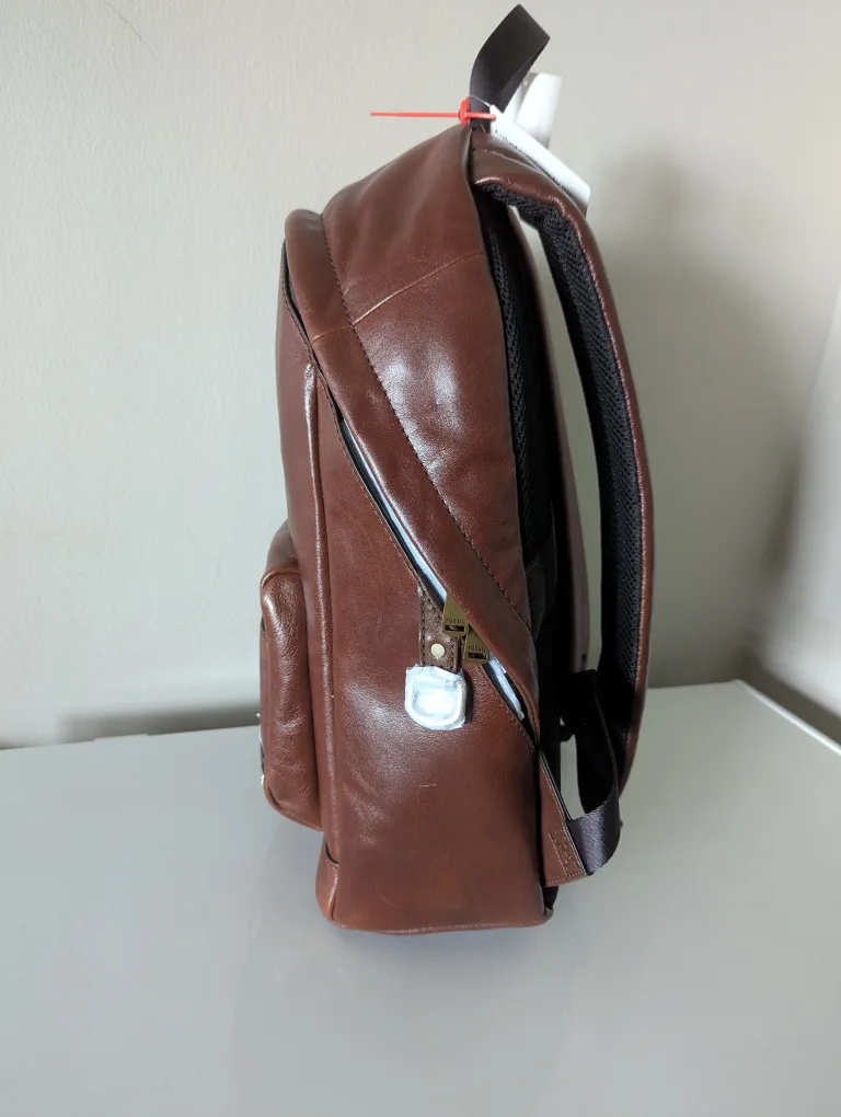 Fossil Brown Leather Backpack - New with Tags image indicator(2)