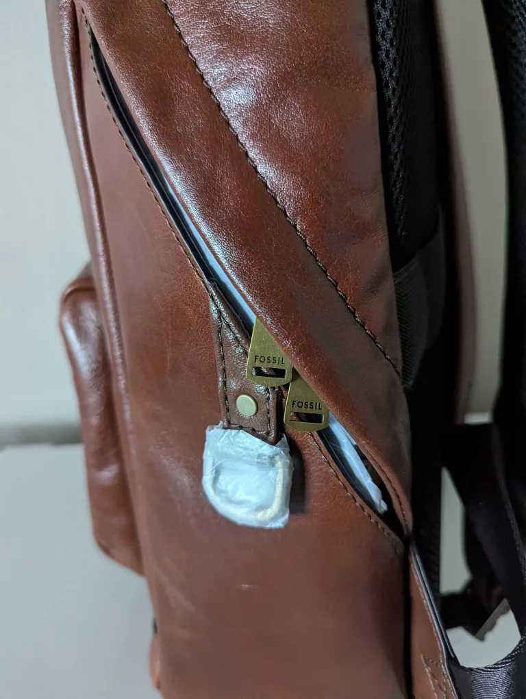 Fossil Brown Leather Backpack - New with Tags image indicator(3)