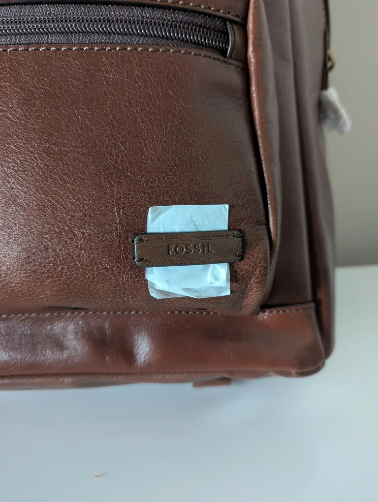 Fossil Brown Leather Backpack - New with Tags image indicator(5)