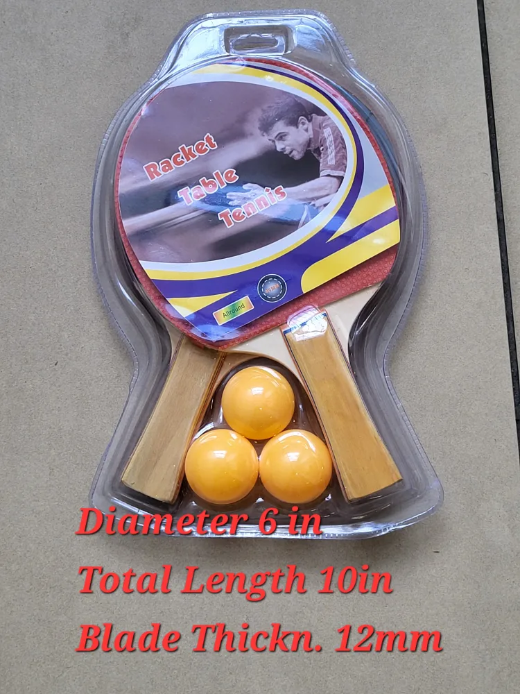 Table Tennis Rackets Set with 2 Rackets +3 balls thumbnail