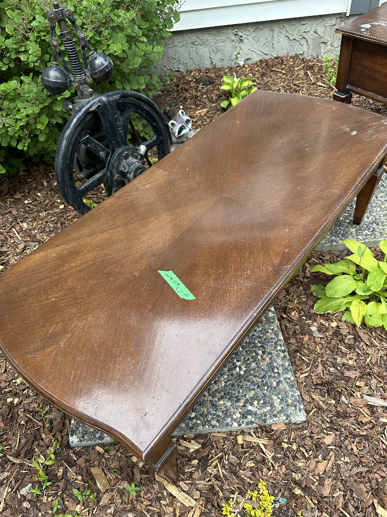 Vintage Brown Wood Coffee & End Tables - photo 3
