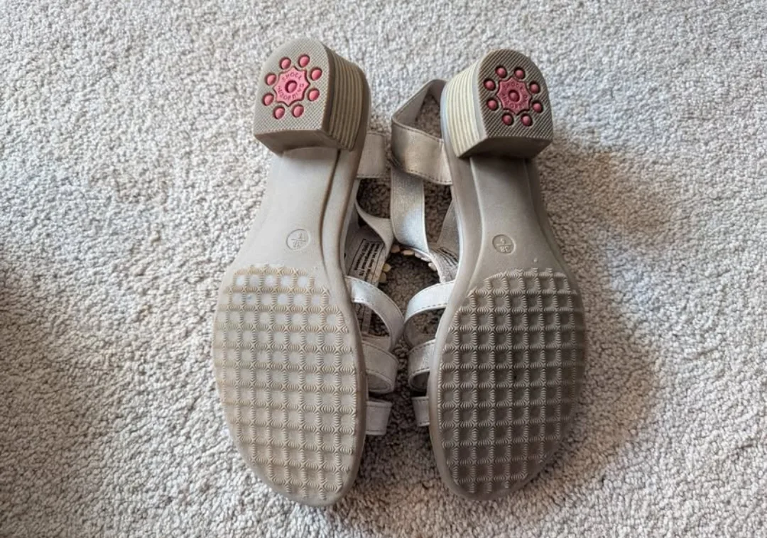 Sandals with Heels - Gold Glitter - Relife - size 5 image indicator(6)