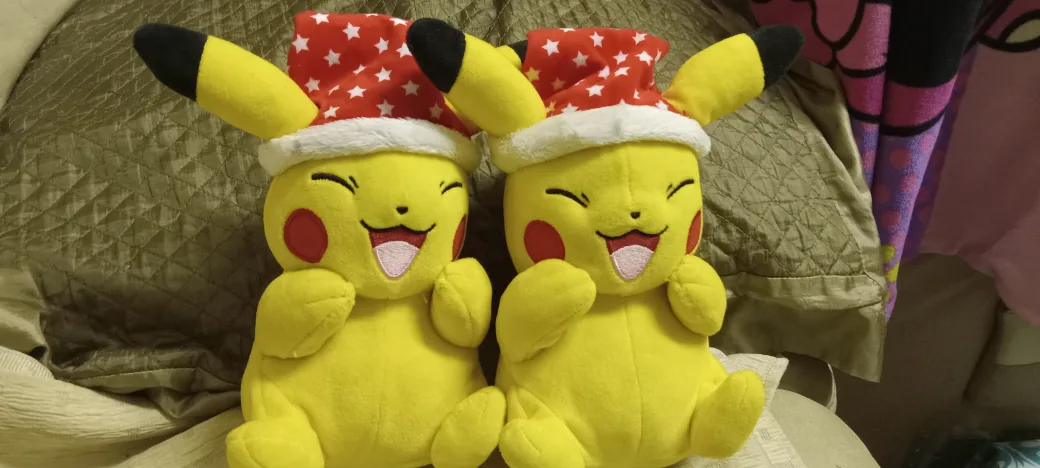 Pikachu Plush with Christmas Hat thumbnail