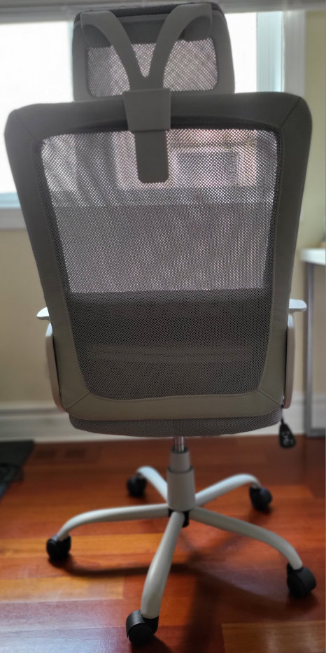 Ergonomic Office Chair with Headrest. Gray - photo 3
