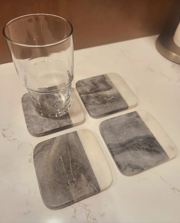 Set of 4 Marble Coasters thumbnail