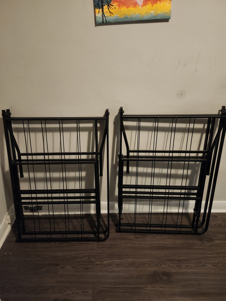 Folding Bed Frame - Black - photo 2