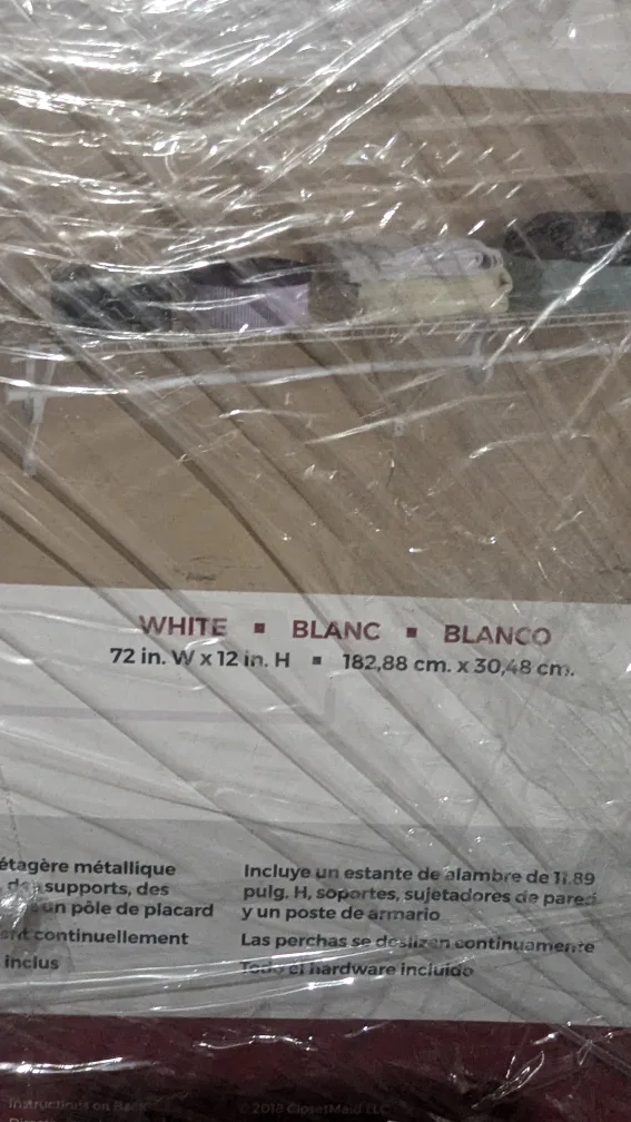 ClosetMaid 5632 Super Slide Shelf Kit - 6 ft image indicator(6)