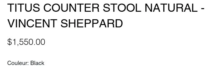 Vincent Sheppard Titus Barstool - 43" - Black image indicator(2)