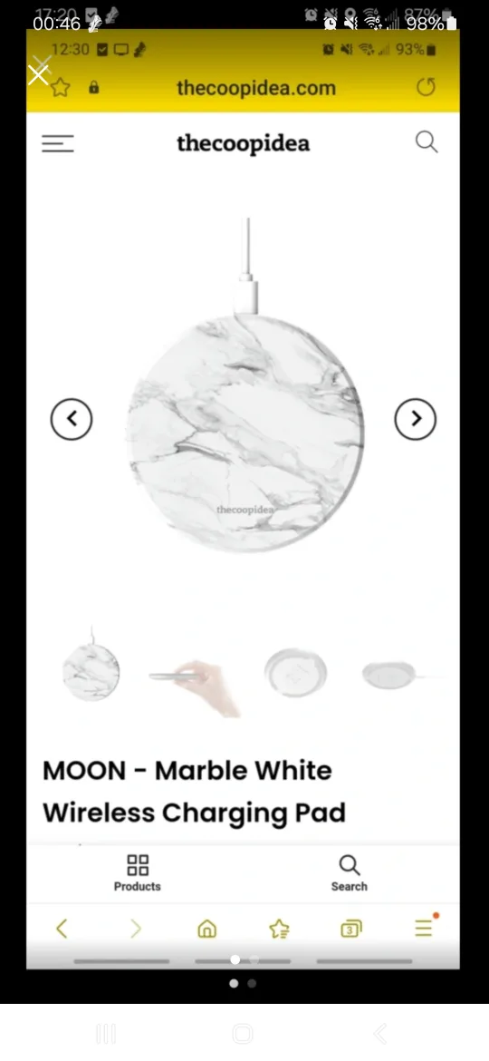 Marble Wireless Charger/ Charging Pad (Brand New With Box) thumbnail