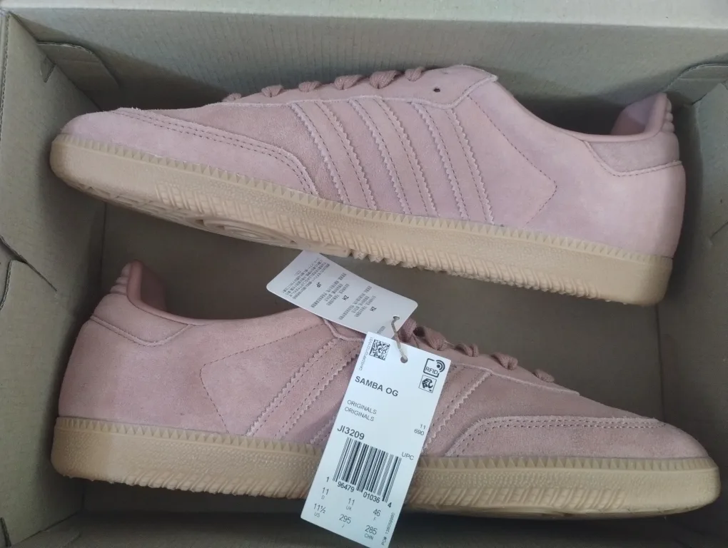 Brand new Adidas Samba OG Pink Suede shoes thumbnail