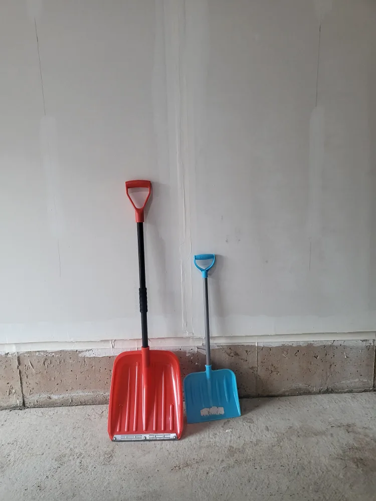 Two Snow Shovels - Red & Blue thumbnail