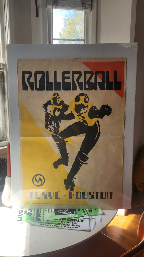 Rollerball Original Promo Poster for 1975 Film [collectible] - photo 2