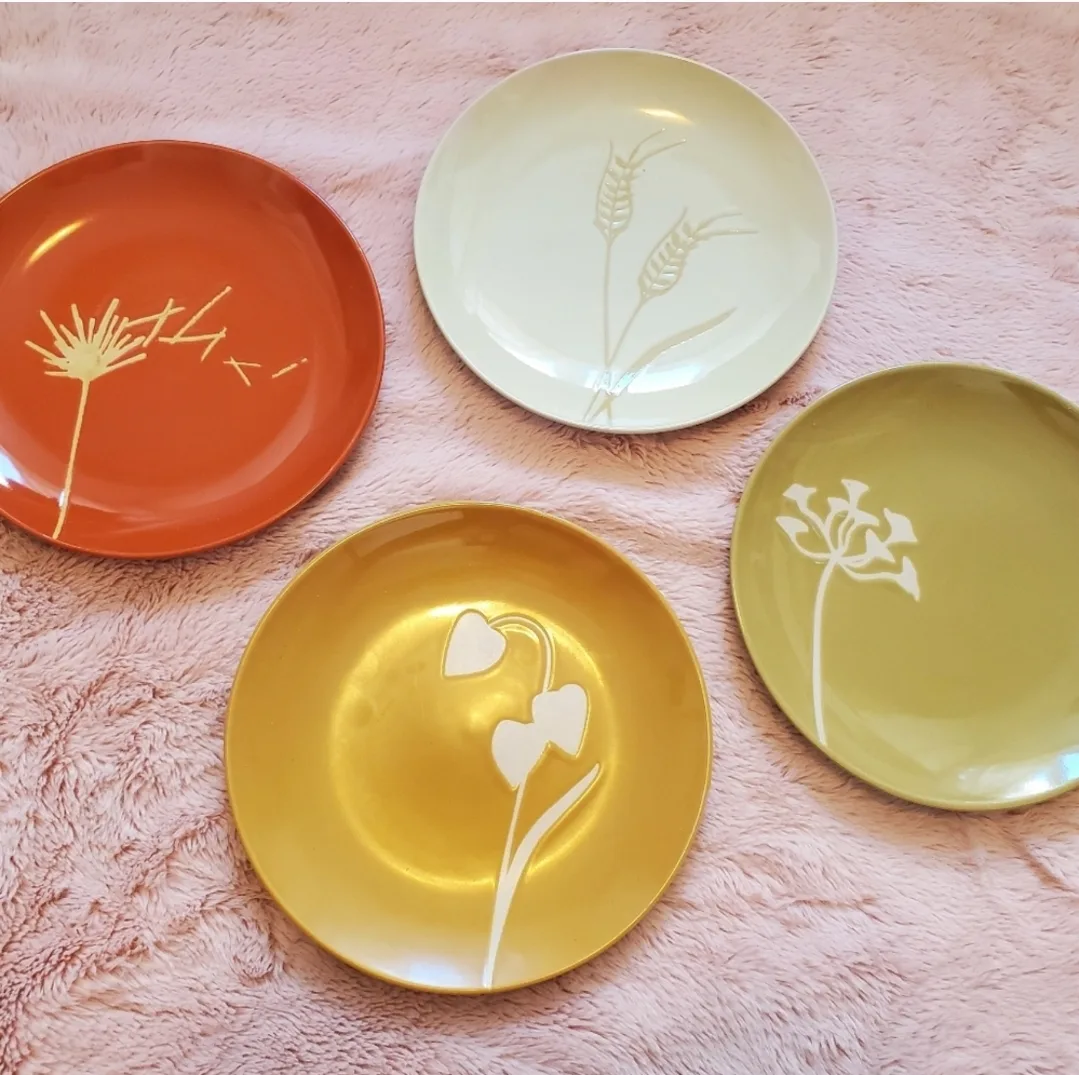 GIFTABLE New Tag Set of 4 Appetizer Antipasto Desert Plates thumbnail