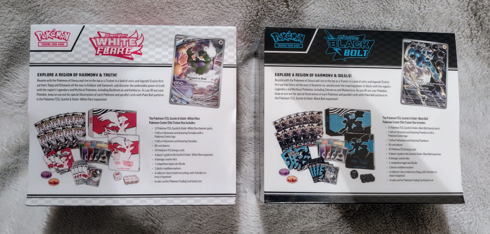 Pokemon Center Black Bolt White Flare ETBs - photo 4
